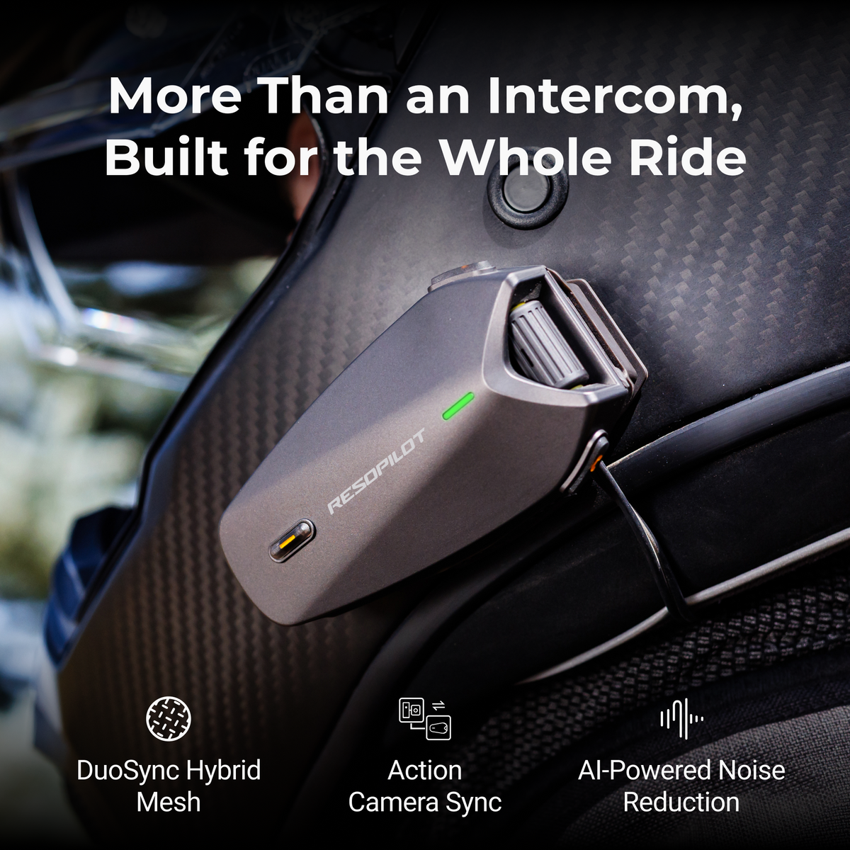 RESOPilot Pro Motorcycle Helmet Intercom