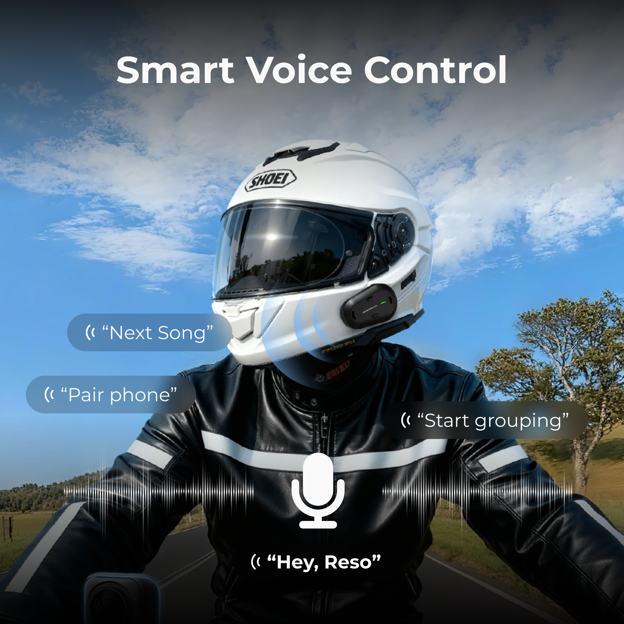 RESOPilot Lite Motorcycle Helmet Intercom
