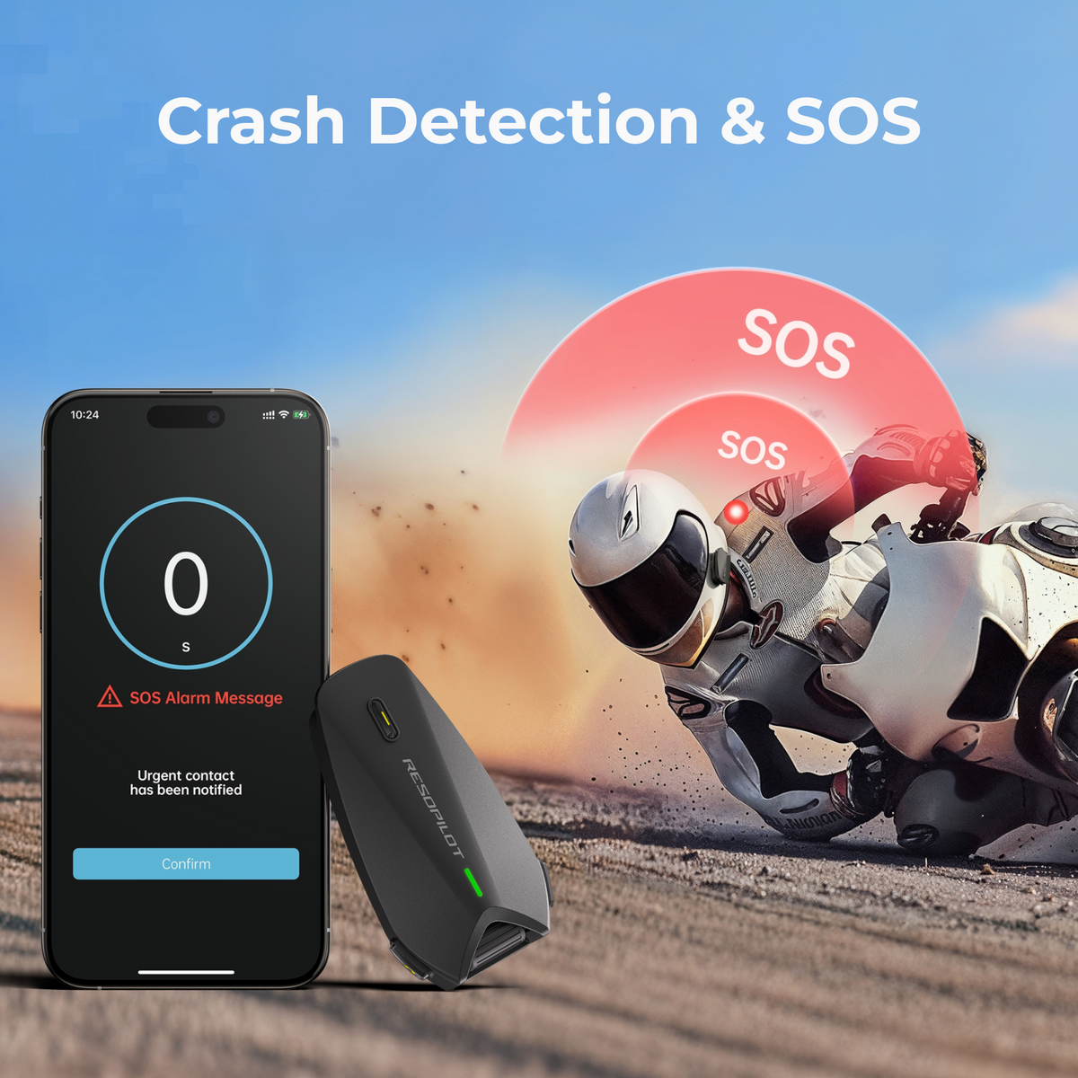 RESOPilot Pro Motorcycle Helmet Intercom